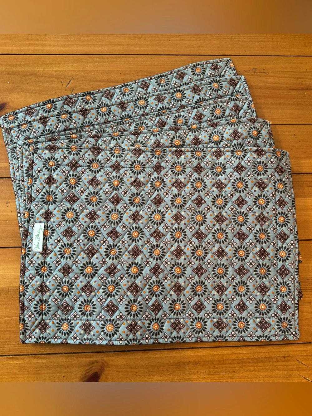 RARE NWOT Vera Bradley 5 Placemats & Pot Holders Set in “Canyon”